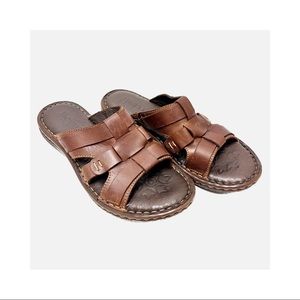 Born Women’s Brown Leather Sandals Size 7